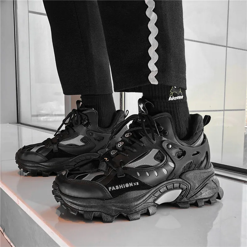 Thick Sole Height Increasing Dad Shoe Men Women Sneakers Reflective Sports Running Shoes Casual Tennis Shoes running shoes women sneakers men sneakers