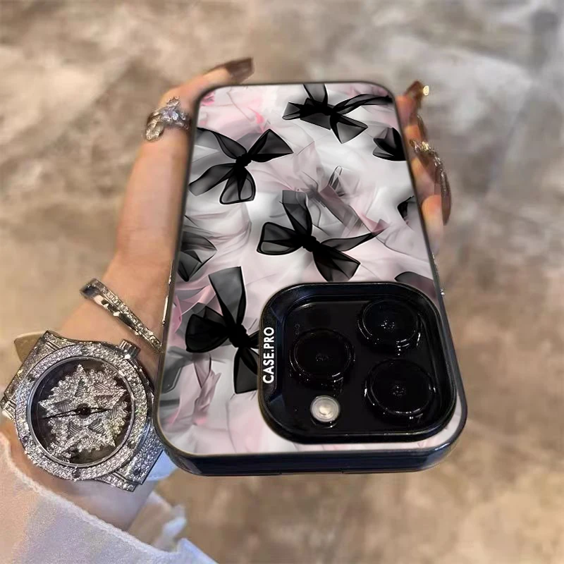 Elegant Lace Bowknot Laser Phone Case