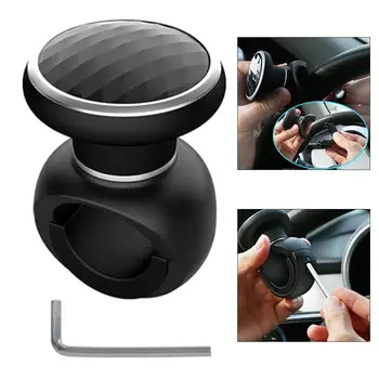 Pomello Girevole per Volante Auto, Sfera di Sterzo Potenziata per Auto, Camion, Tosaerba, Carrello Elevatore, Accessorio Universale per Veicoli