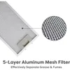 Ductless Range Hood 30 inch Under Cabinet Hood Vent for Kitchen Ducted and Ductless Convertible CAS75918A 6