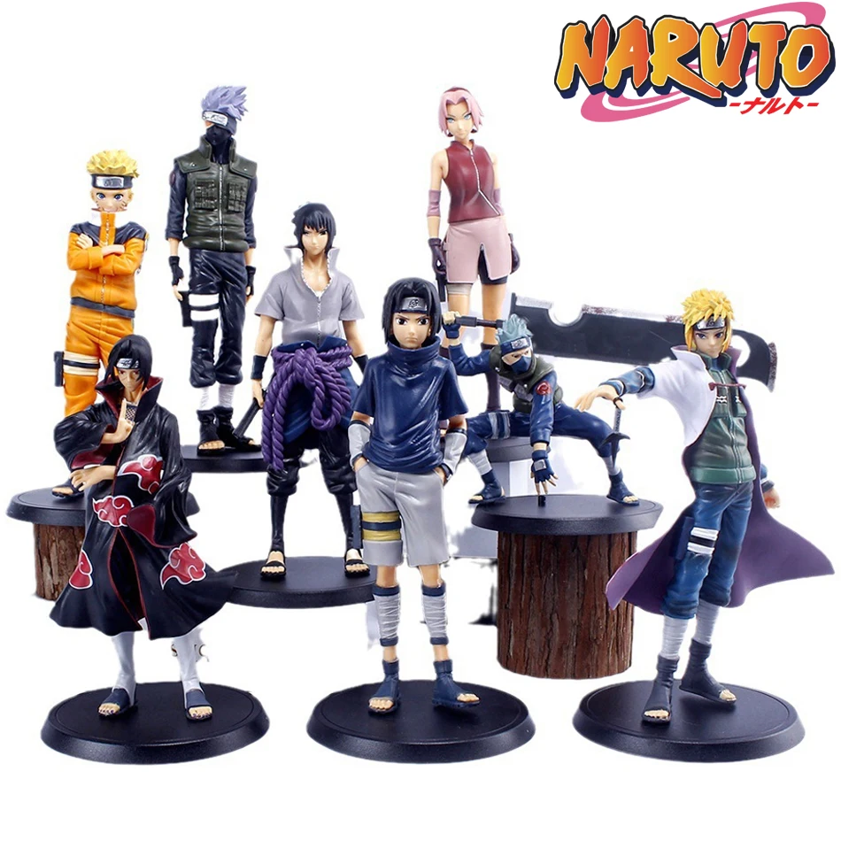 Naruto Shippuden Action Figures: Uchiha Itachi, Sasuke, Pain, Kakashi, and Naruto Collectible Set