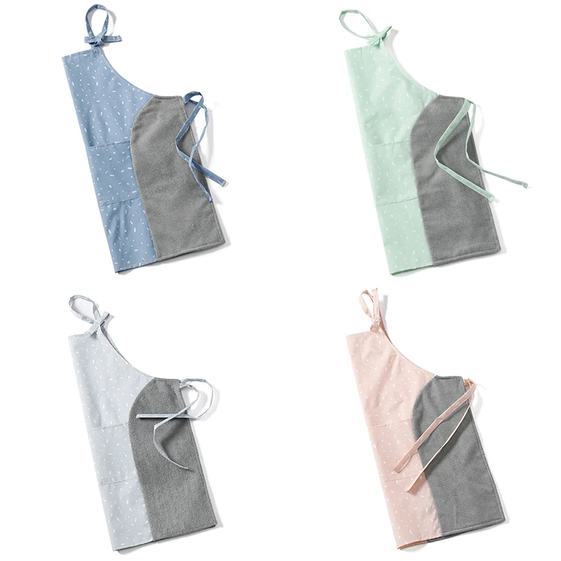 

Женский передник для дома с большим карманом и защитой от масла