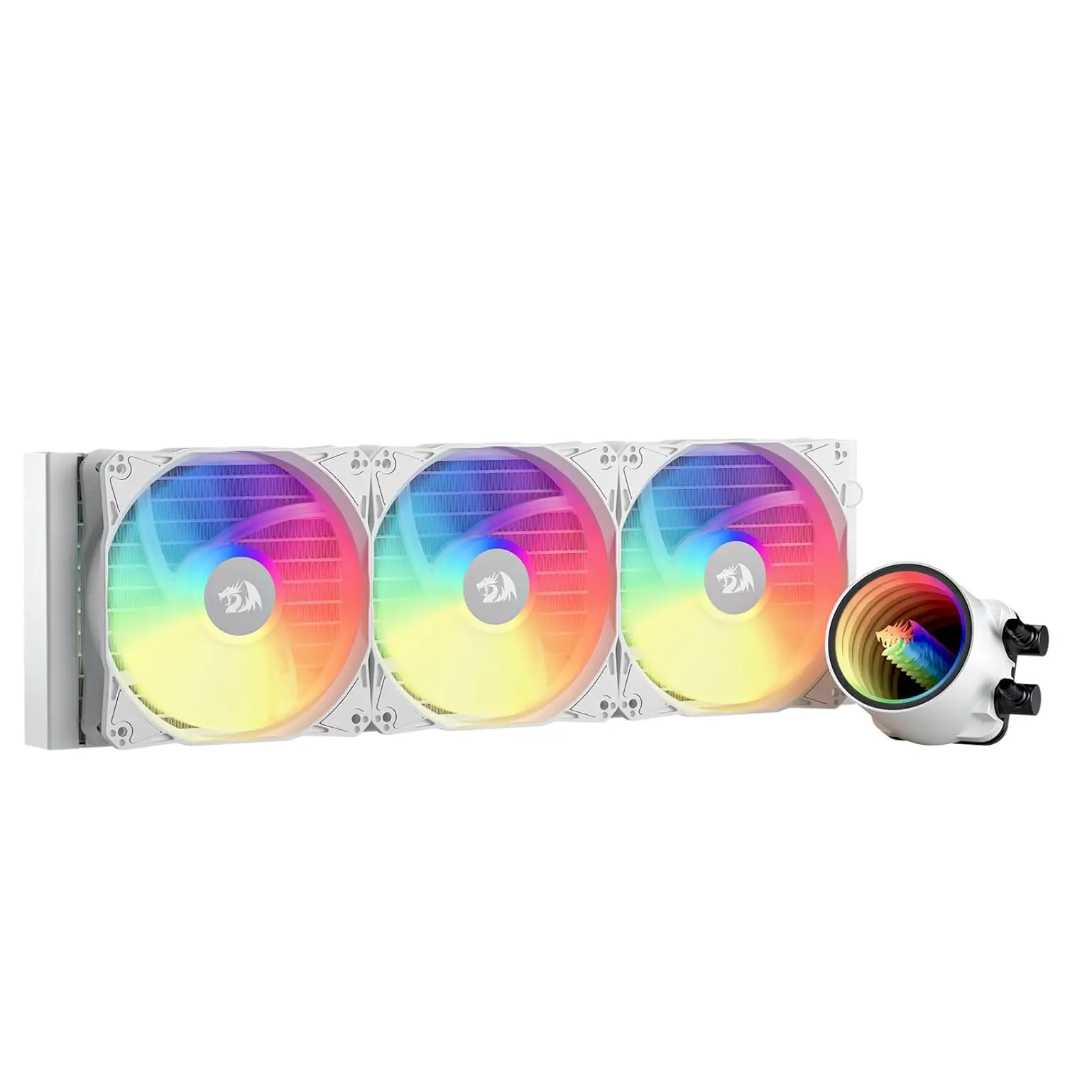 Redragon 액체 냉각 시스템, CPU 워터 쿨러, 3300 RPM 고효율 라디에이터, HL360 ARGB