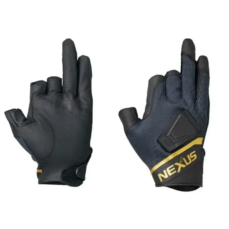 Fishing Gloves Anti-slip Winter Elastic 3-Finger Cut Windproof and Warm Rock Fishing Waterproof Angling