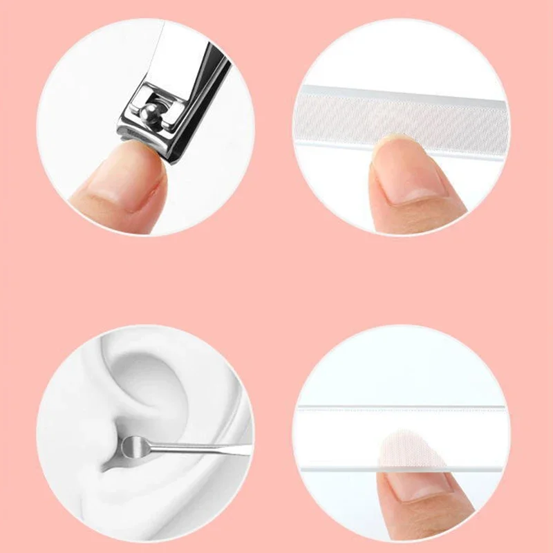 Travel Portable Nail Clippers and Manicure Set