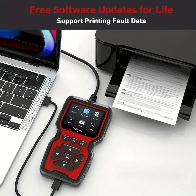 V519 Real-time Oxygen Sensor Test Automobile Fault Detector ELM327 OBD II EOBD Code Reader V317 Car Diagnostic Tool
