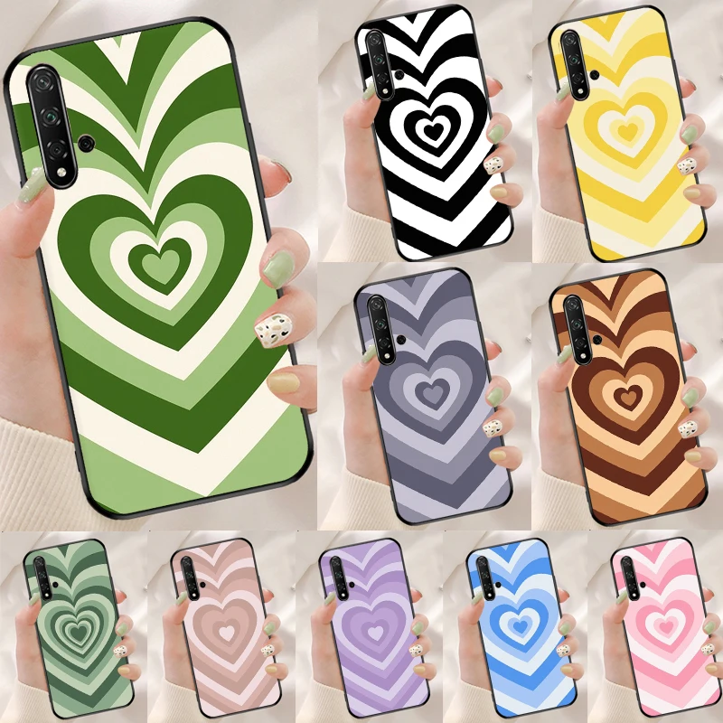Custodia Per Latte Sage Green Coffee Love Heart Per Huawei Honor 70 50 X8 X9A Magic5 90 Lite P20 P30 P40 P60 Pro P Smart Nova 5T Cover