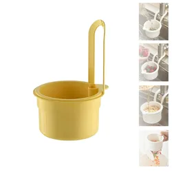 Enhanced Kitchen Sink Strainer Basket with Waste Catcher and Draining Filter for Effortless Disposal (YELLOW)