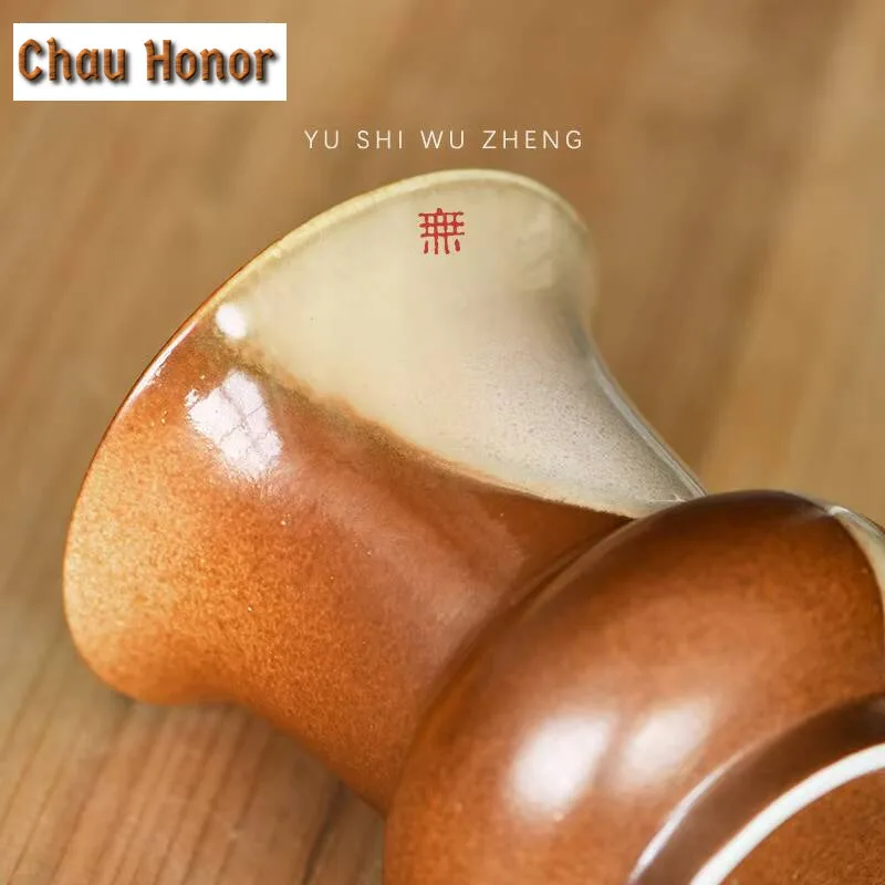 Coarse Pottery Large Water Bowl  Dry Foam Channel Accessories Slag Bucket Soda Jianshui Japanese Style Ceramic Flower Vase Pot