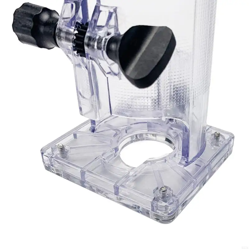 02DC Upgrade Tranparent Base for Trimming Machine Woodworking for Palm Router Base