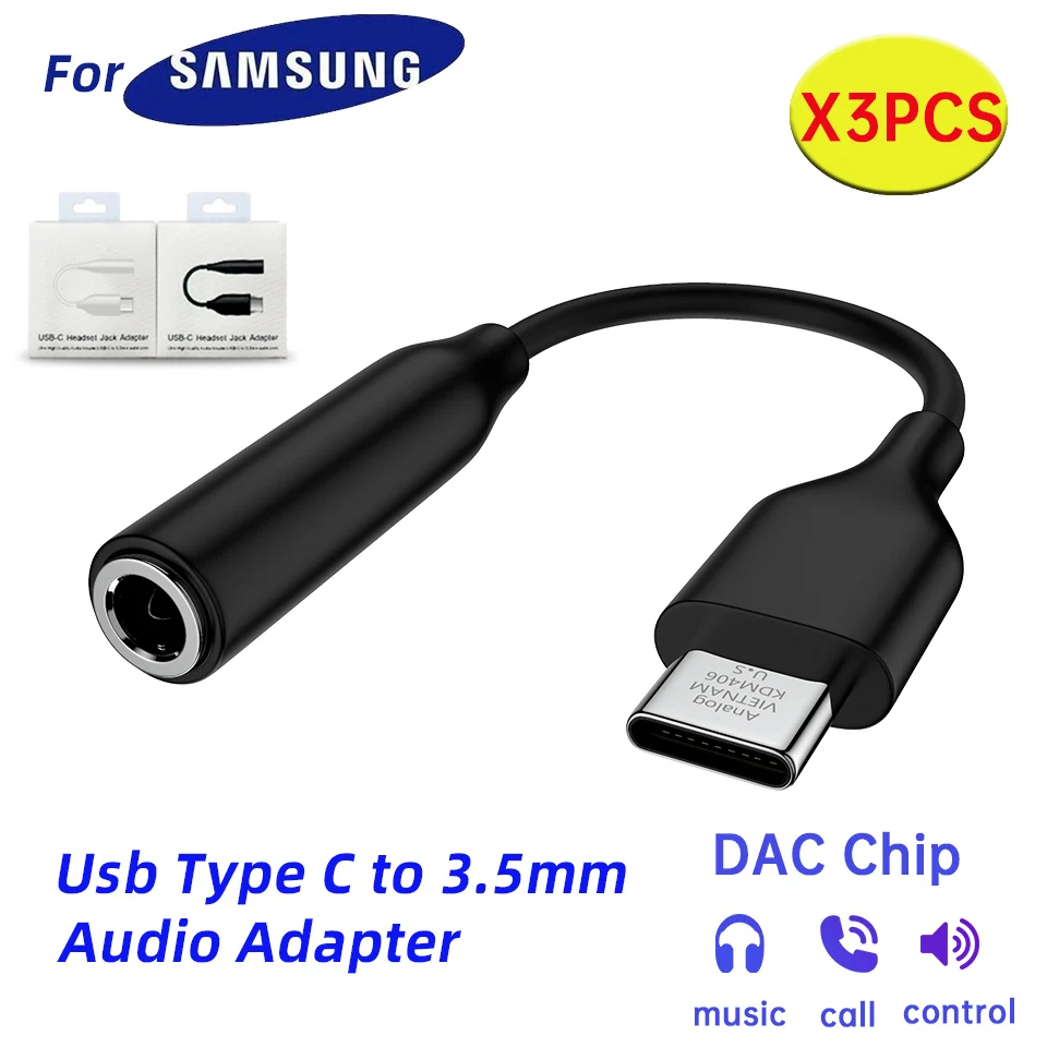 Usb Type C To 3.5mm Adapter Type-c 3 5 Jack Audio Cable Original For Samsung Galaxy S21 Ultra S20 Note 20 10 Plus S7 - Mobile Phone Adapters & - AliExpress