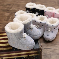 Winter Baby Boots Infant Girls Boys Warm Snow Boots Fashion Cartoon Print First Walkers Newborn Plush Bootas Casual Cotton Shoes 3
