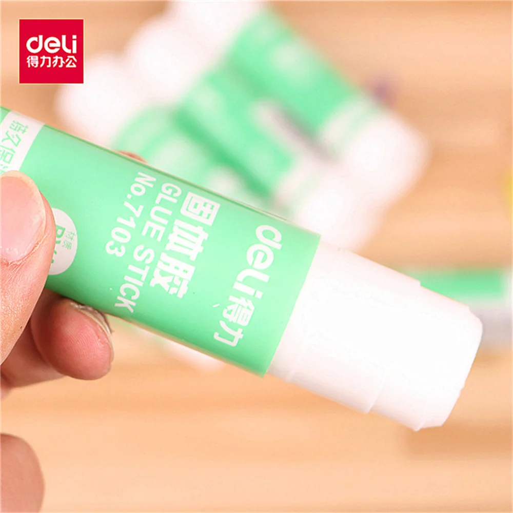 델리 흰색 고체 접착제 스틱 학생 어린이 접착 종이 공예, PVA  접착제, 학교 사무실 용품 문구, 36g