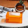 Simple And Creative Acrylic Colorful Tissue Box Office Household Tea Table Light And Luxury Paper Extraction Transparent Storage 6