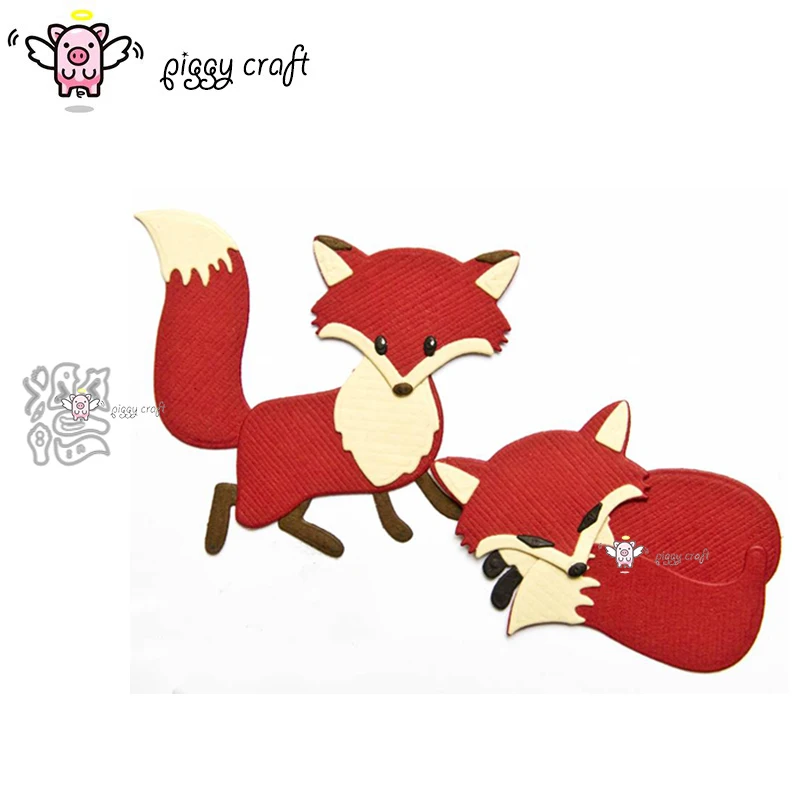 Piggy Craft Metal Cutting Dies Cut Die Mold Fox Decoration Scrapbook Paper Craft Knife Mold Blade Punch Stencil Dies