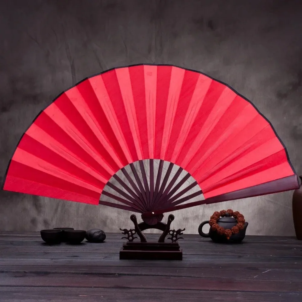 1PC 10 Inch Folding Fan Hand Silk Cloth DIY Chinese Folding Fan Wooden Bamboo Antiquity Fold Fans DIY Calligraphy Painting Decor