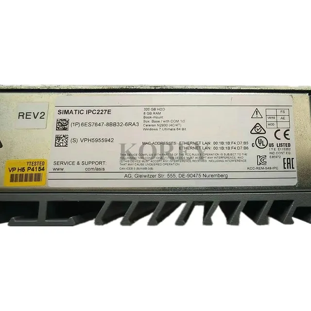 Промышленный ПК IPC277E 6ES7647-8BB32-6RA3 3