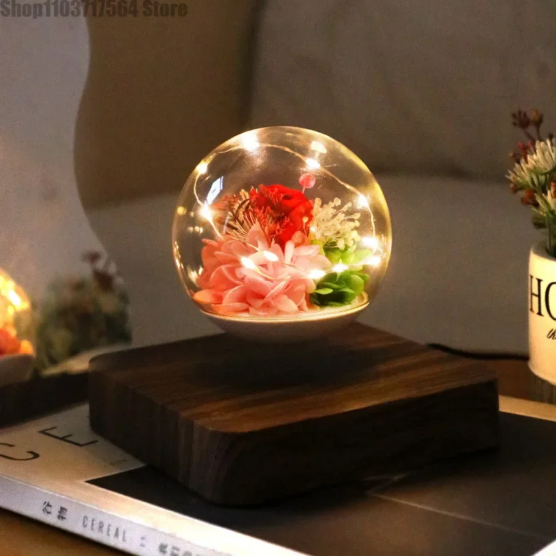 

Valentine's Day gift idea to send girlfriend eternal flower maglev decorative rose gift box wife girlfriends birthday gift
