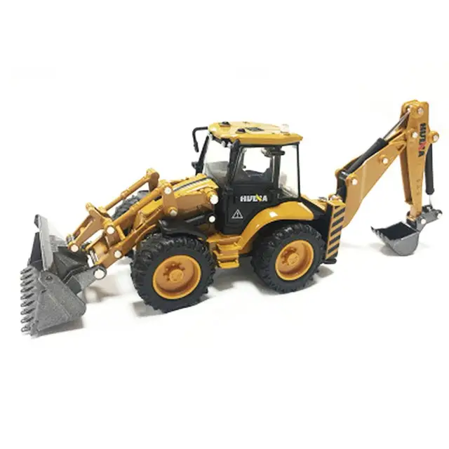 Static Model Of Huina 1704 1:50 Full Alloy Excavator Suitable for Training Children's Hand And Brain Coordination Chidlren Gifts 3