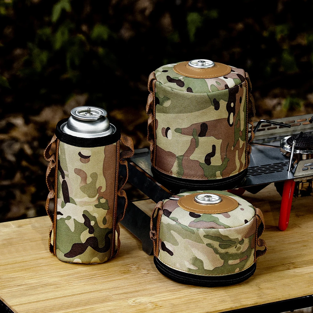 Gas Can Cover Portable Ventilated Propane & Butane Protector Outdoor Hiking Cooking Gas Tank Fuel