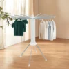 Clothes Drying Rack Anti-Rust Foldable Four-Legged Clothes Drying Rack Simple Cleaning for Balcony/Laundry Room/Terrace 2