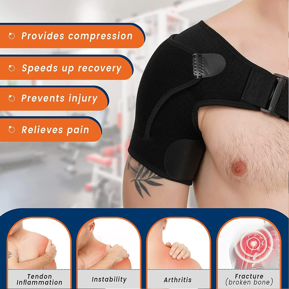 Shoulder Brace Shoulder Brace for Women&Men Shoulder Pain Relief for Torn Rotator Cuff for Stability&Recovery Fits Left and Right Arm