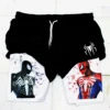 Black Spider Running Shorts Men's Fitness Gym Training