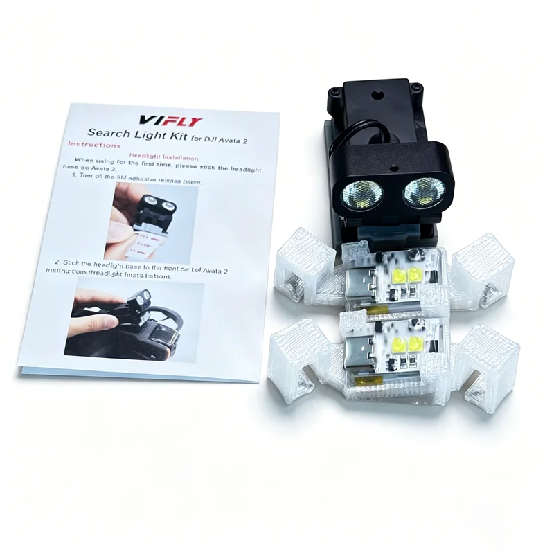 Комплект фонарей ночного полета VIFLY Avata 2, светодиоды CREE высокой яркости, комплект тактического освещения/комплект поискового освещения