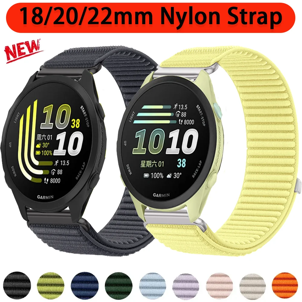 Sport Nylon Loop Strap - Adjustable Wristband for Garmin Forerunner & Venu