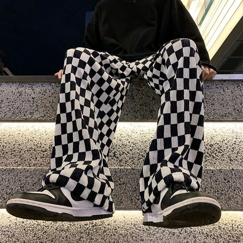 Black White Striped Pants Men Black White Stripe Pants Men Black