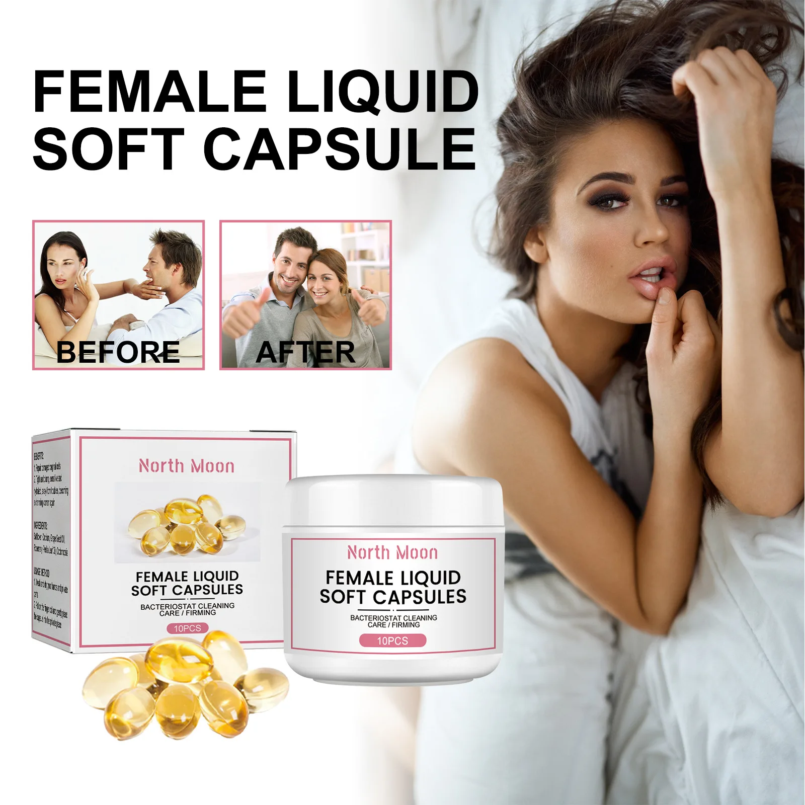 Vaginal Detox Tampons Vaginal Tightening Stick Women Probiotic Capsules Vaginal Applicator Syringe Vaginal PH Test Strips Female Artificial Hymen Feminine Care Soft Capsules Vaginal Cleansing Odors Eliminating Firming and Nourishing Body Skin Vagina Care Capsules