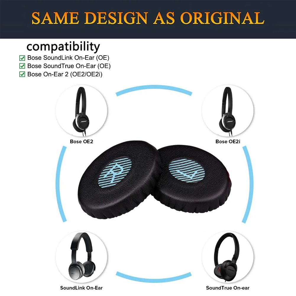 Bose OE OE1 OE2 OE2I 온 이어 2 용 교체 이어 패드 쿠션, 머프 이어 패드 수리 부품, SoundTrue 온 이어 헤드폰 헤드셋