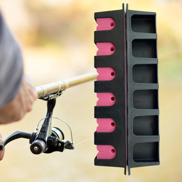 Fishing Rod Holder Adjustable Wall-mounted Fish Rod Rack Vertical Hanging  Angling Lure Rod Storage Stand - AliExpress