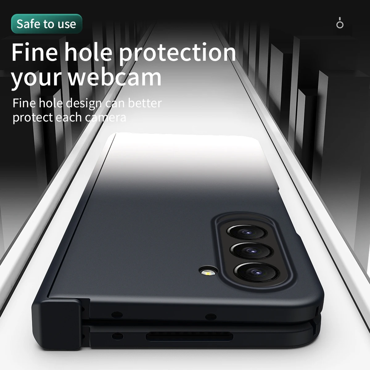 Stylish Gradient Color Macaron Phone Case For Samsung Galaxy Z Fold 5 Hinge Folding All-wrap Fall Protection Cover Accessories