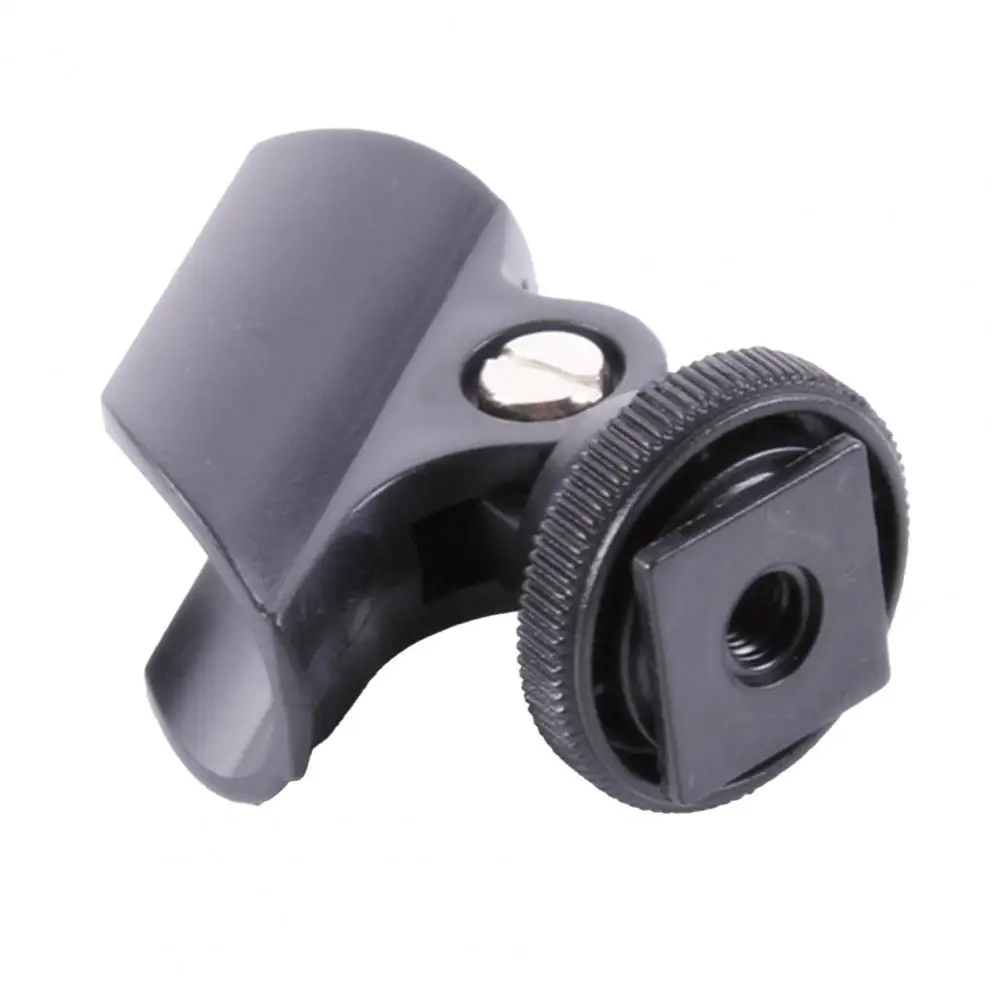 Eco-friendly Microphone Bracket Portable Flexible Useful Rotatable Desktop Wireless Microphone Stand with Hot Shoe