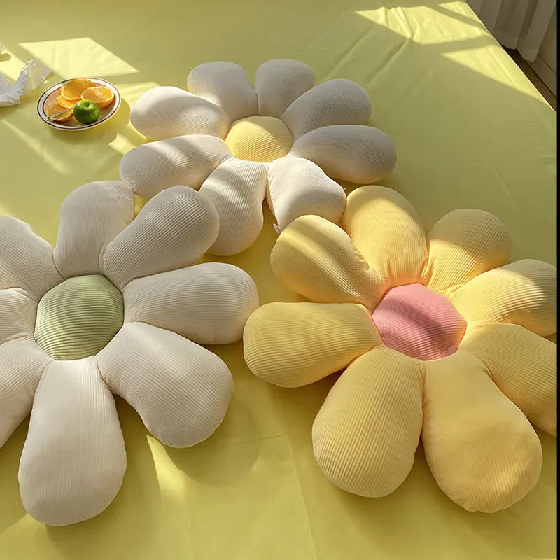 작은 데이지 쿠션 해바라기 베개, 꽃잎 꽃, 귀여운 생일 선물, 집 장식, 침실, 사무용품 베개, 40cm