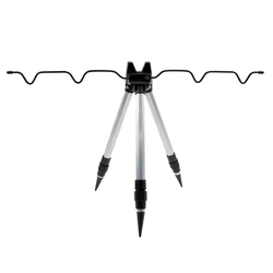 Telescopic Fishing Rod Holder Tripod Stand with Load - Bearing Support (5 groove)