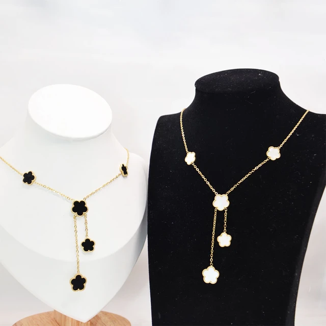 Look Ethnic Gold Plated Long Necklace Set