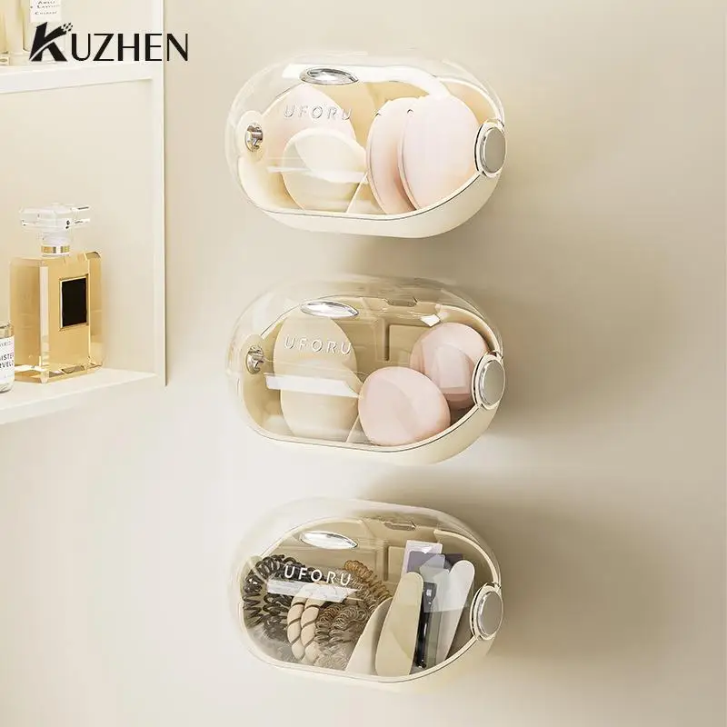 

Настенный ящик для хранения косметики, без пробивания отверстий, С Пылезащитным покрытием