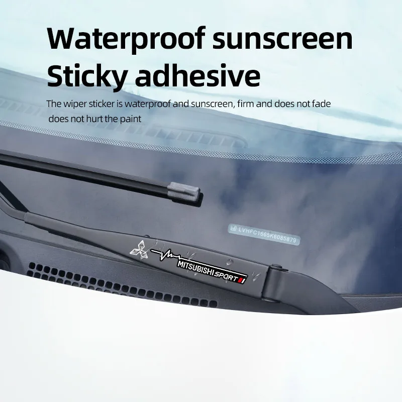 미쓰비시 랜서 미라지 ASX 파제로 랠리아트 아웃랜더 진쉬안 랜서 엑스용 자동차 창문 와이퍼 스티커 데칼 스타일링 장식