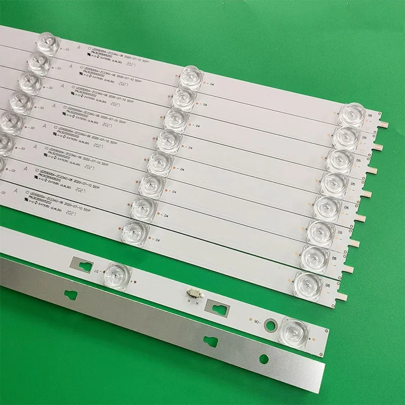 Conjunto Tira Retroiluminação Led para Led55d05a-zc29ag02 Led55d05b-zc29ag-02 Dlalu55c51 Ls55al88a81tk55zm Lc546pu1l01 Kx55 10 Peças - Imagem 3