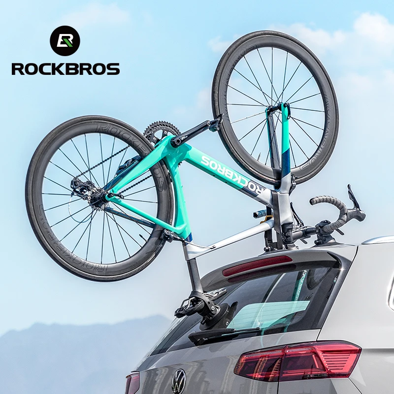 ROCKBROS Bicycle Car Racks Aliuminum Alloy Suction Cup Bike Racks Quick Release MTB Road Roof