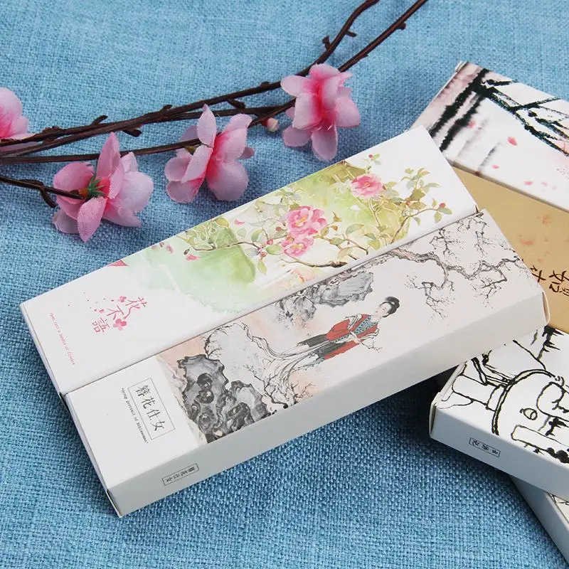 30Pcs/Pack Vintage Japanese Style Bookmark Kawaii Retro School