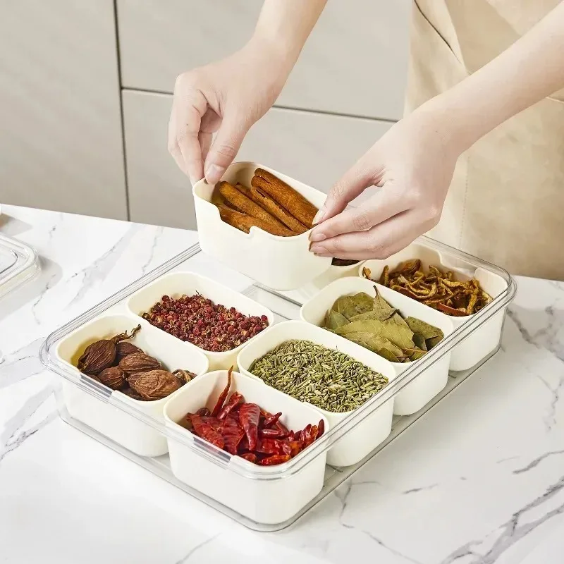 Snack Storage Box with Lid - Food-Grade Fresh-Keeping Container for Fruit and Snack Organization