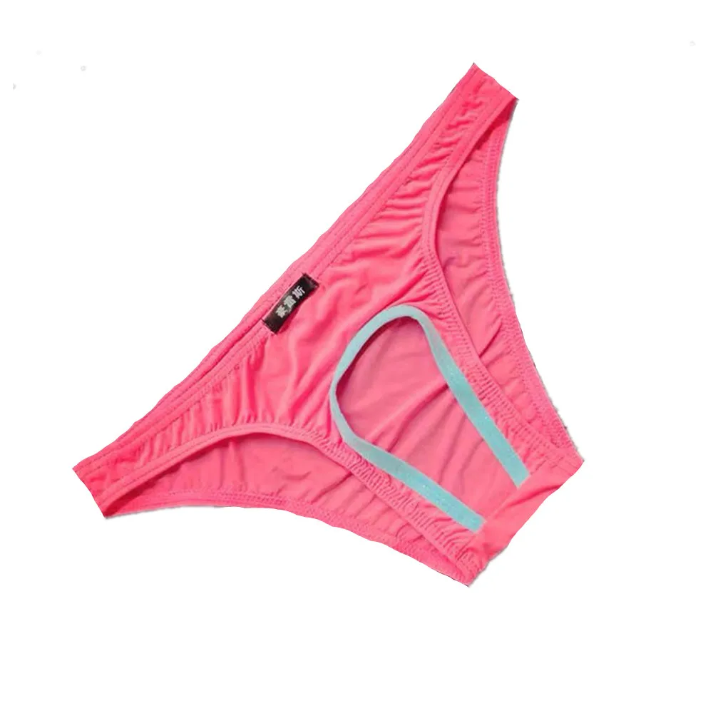 Open Crotch Men Underwear NO Convex Male Panties Low Rise Front Hole Lingerie Underpants Plus Size mens underwear
