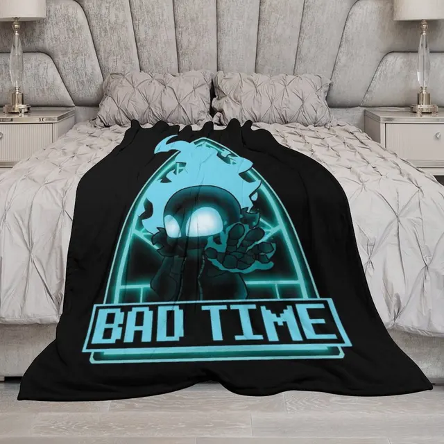 Copy of FNF INDIE CROSS - undertale nightmare sans bad time art Throw  Blanket Fluffy Soft Blankets cosplay anime - AliExpress