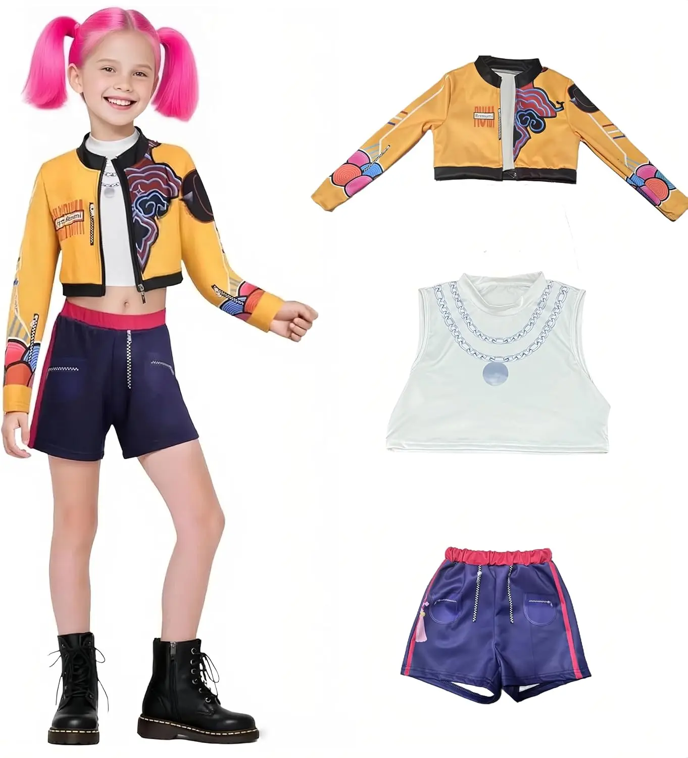 Costume De Cosplay Rumi Mira Zoey Kpop Pour Filles, Chasseurs De Démons, Tenue De Jeu De Rôle Pour Enfants, Costume De Carnaval D'halloween