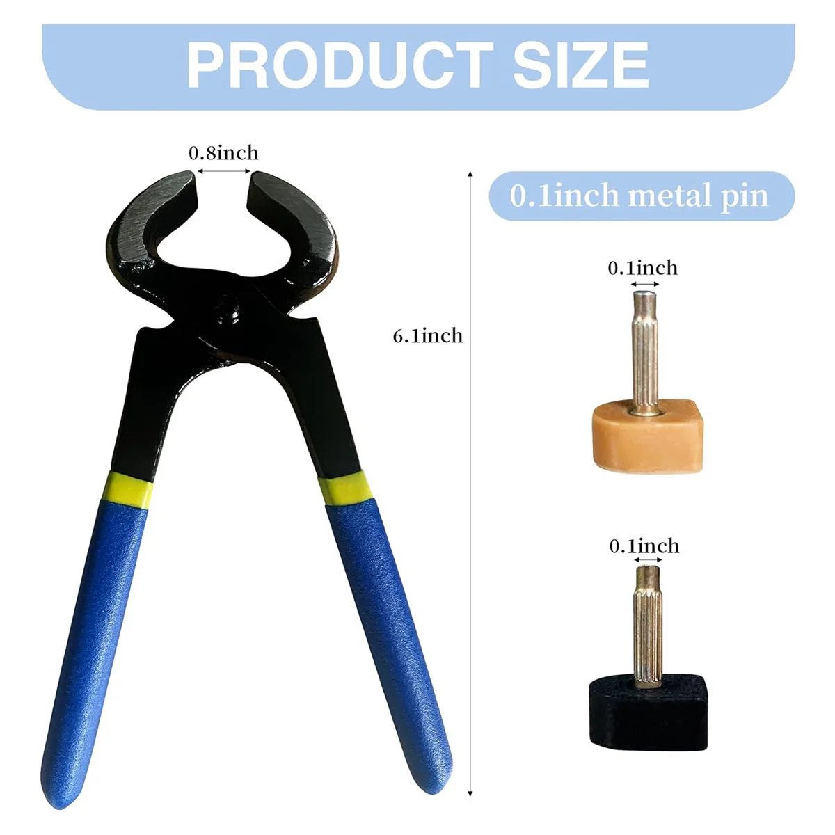 High Heel Replacement Tips Shoe Heel Repair 40 Pairs of Caps in 2 Colors with Removal Pliers Round and U Shape