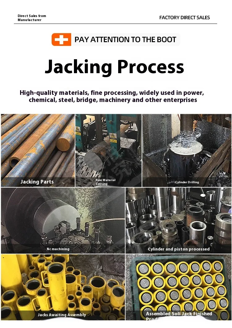 5T/10T Ultra-thin Portable Hydraulic Lifting Jack Split Hydraulic Booster Hydroc