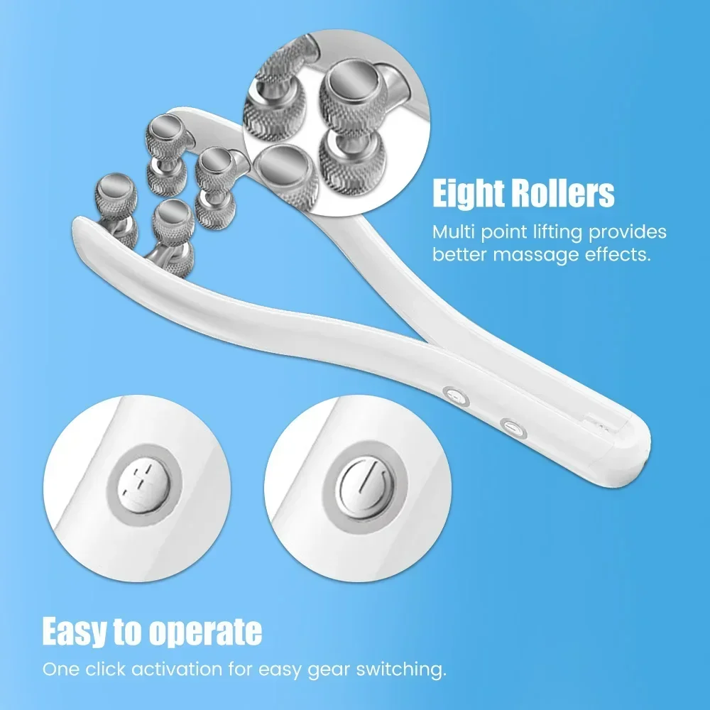 EMS Face Lifting Roller Y Shape Face Lifting Device V Shaped Facial Massager Facial Lift Up Belt Home Use Beauty Tool